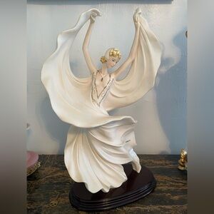 A. Santini Sculpture, approximately 21” tall. Beautifully detailed.